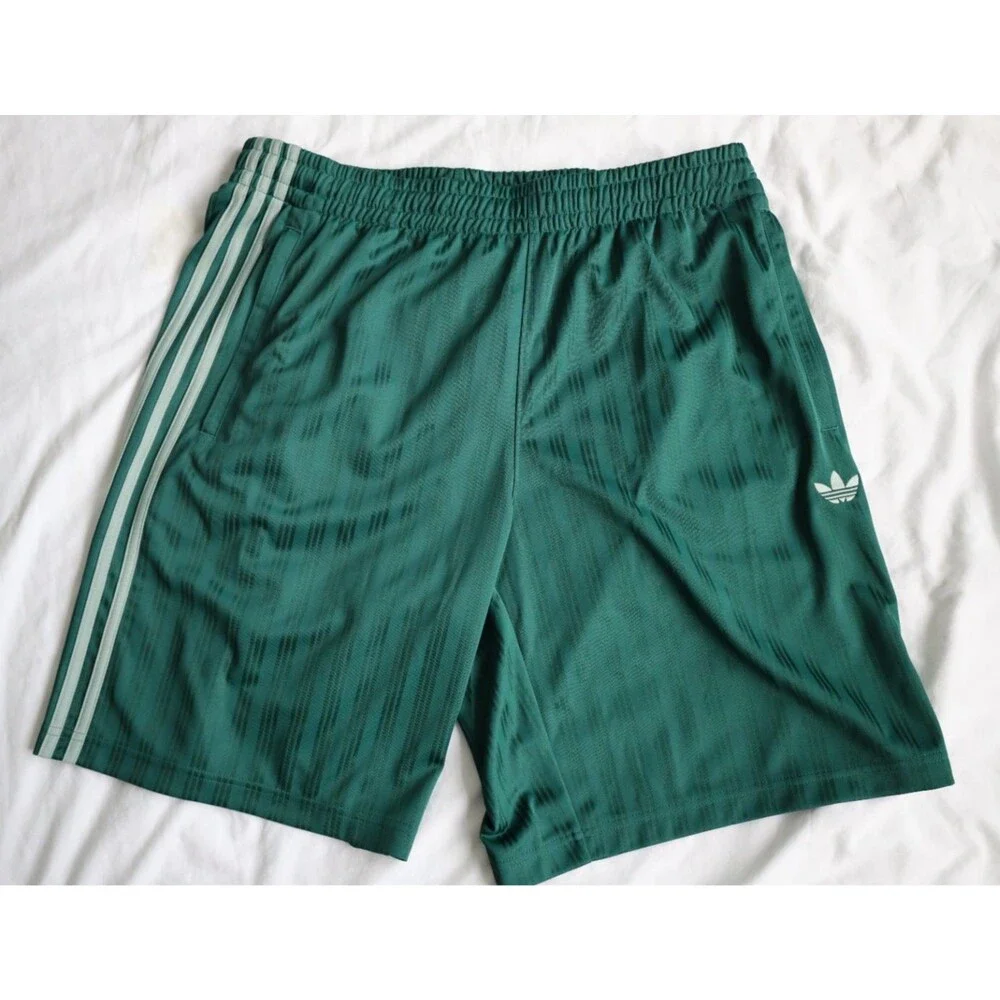 adidas Originals Adicolor Poly Shorts Men's XL Collegiate Green JP1031 NWT $45